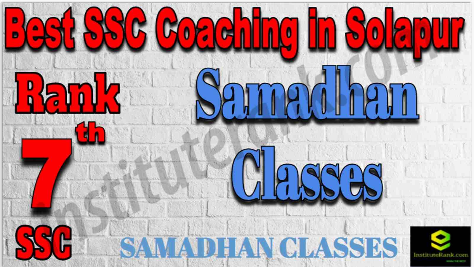 Rank 7 Best SSC Coaching in solapur