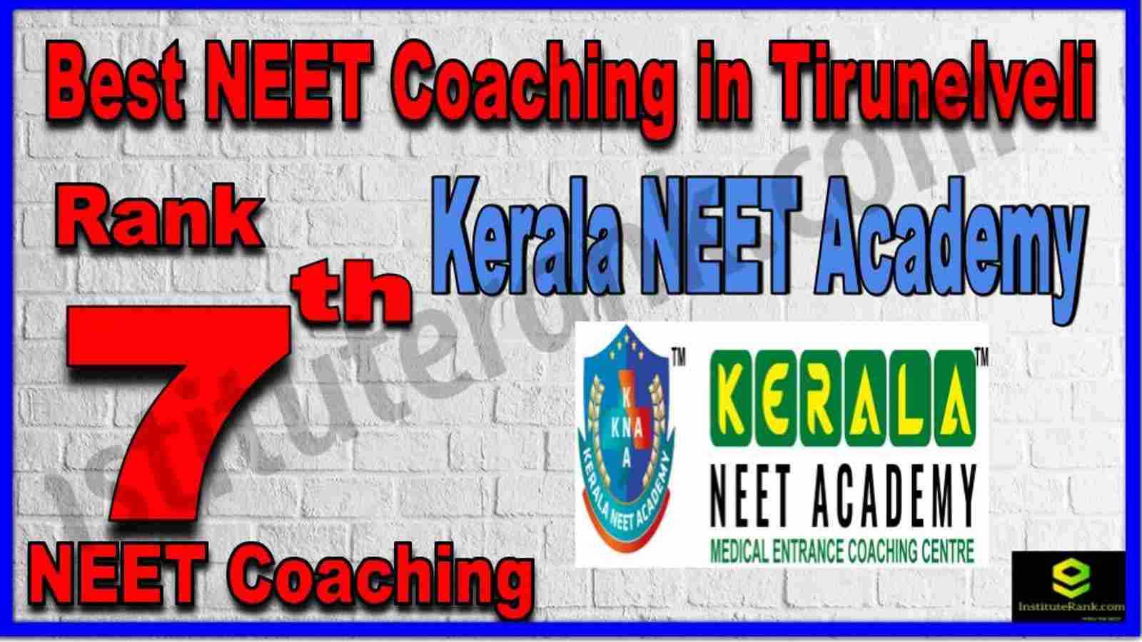 Rank 7th Best NEET Coaching in Tirunelveli
