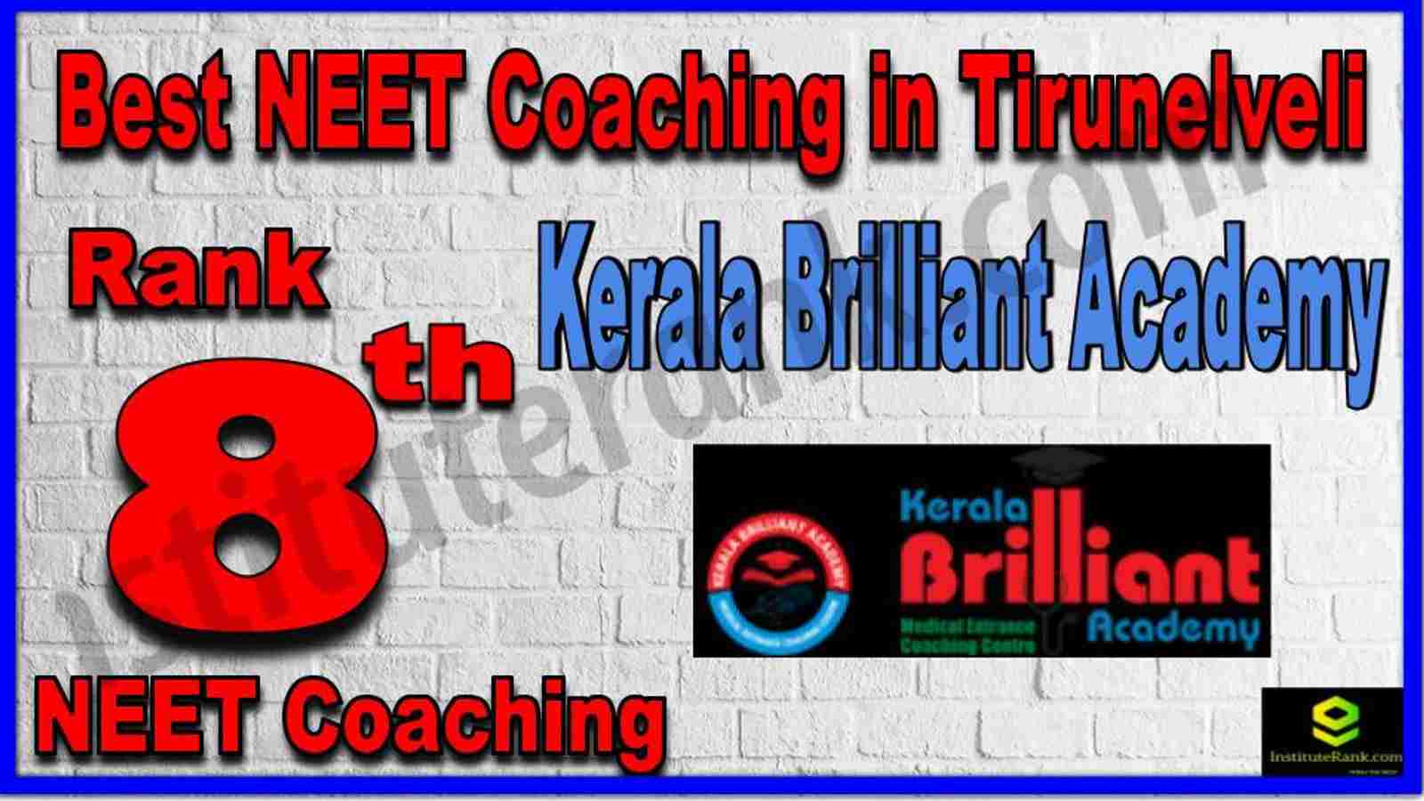 Rank 8th Best NEET Coaching in Tirunelveli