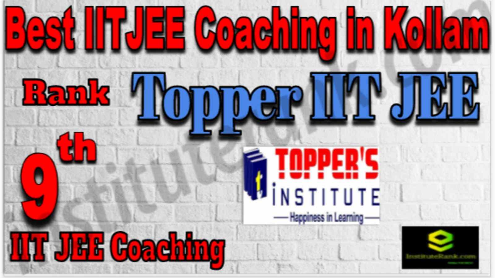 Rank 9 Best IIT JEE Coaching in Kollam