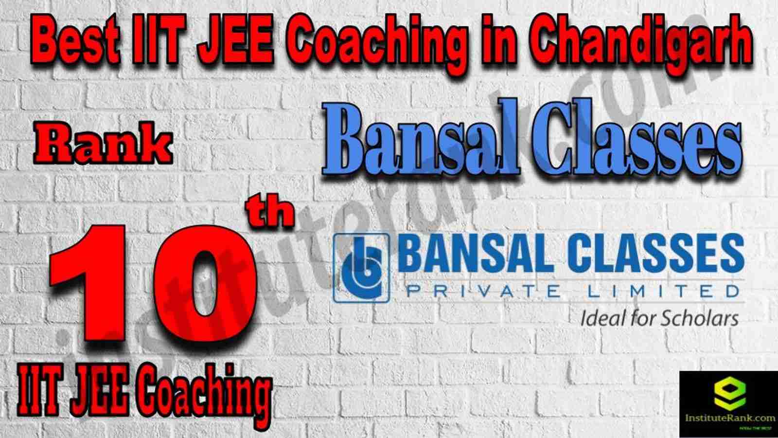 10th Best IIT JEE Coaching in Chandigarh