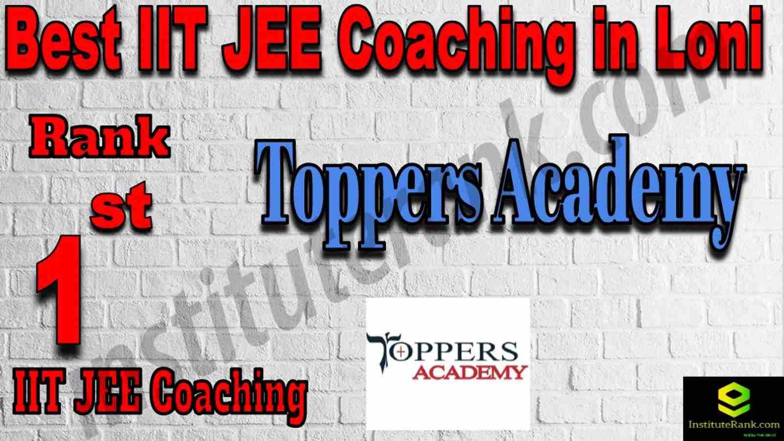 1st Best IIT JEE Coaching in Loni