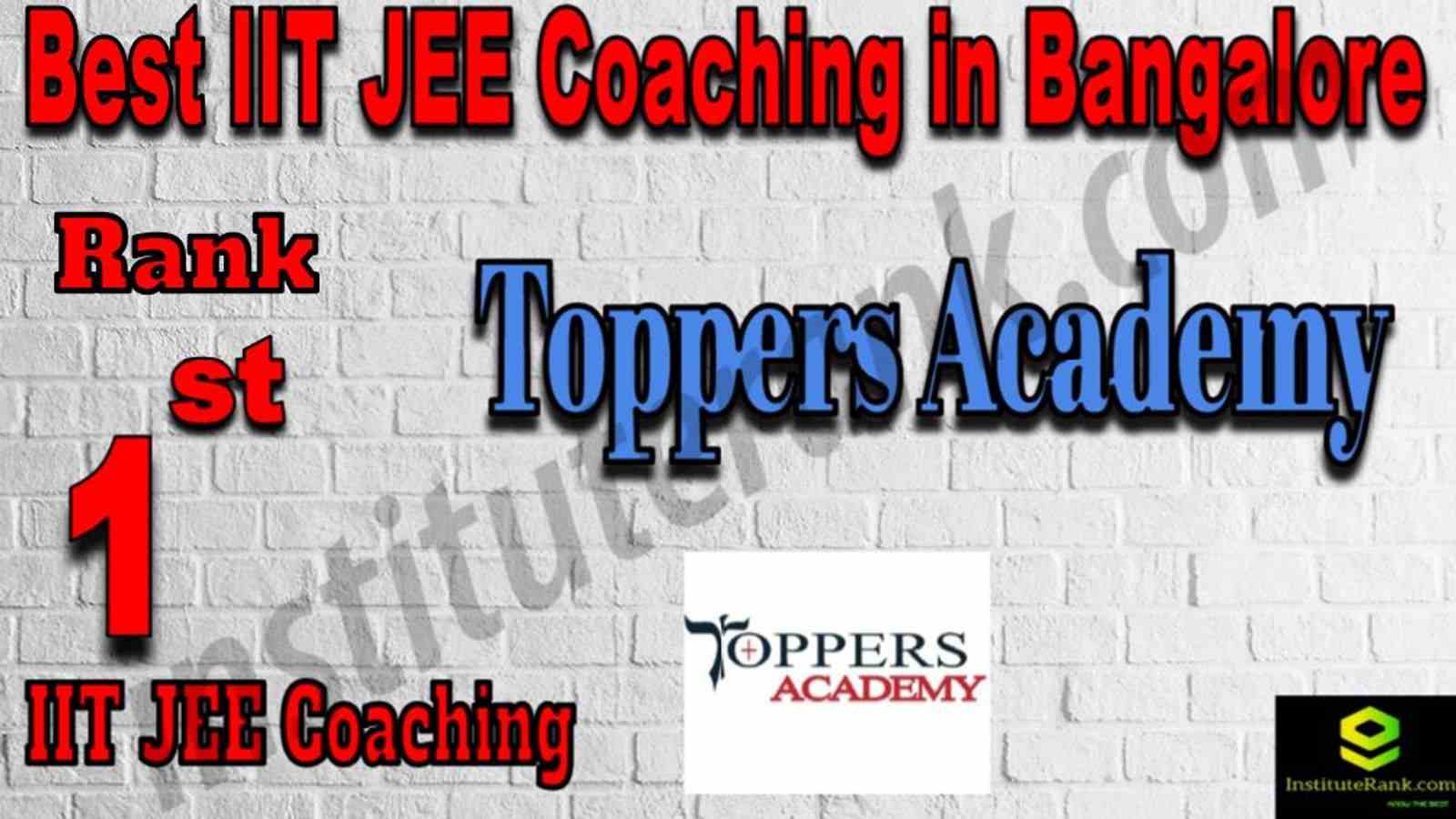 1st Best IIt Jee Coaching in Bangalore