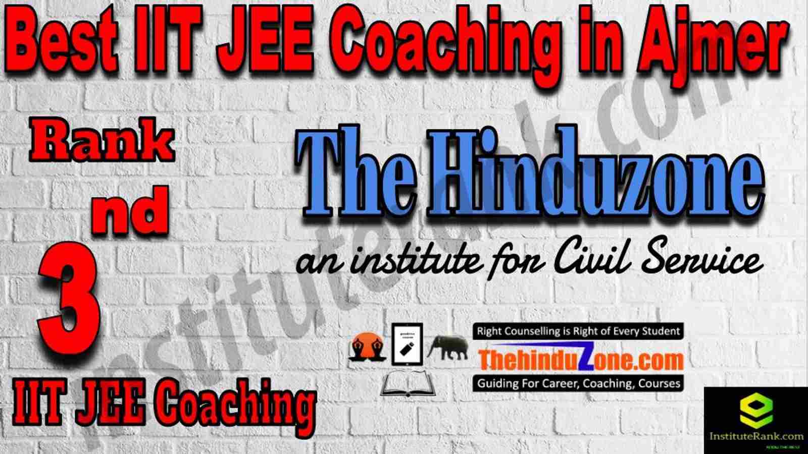 3rd Best IIT JEE Coaching in Ajmer