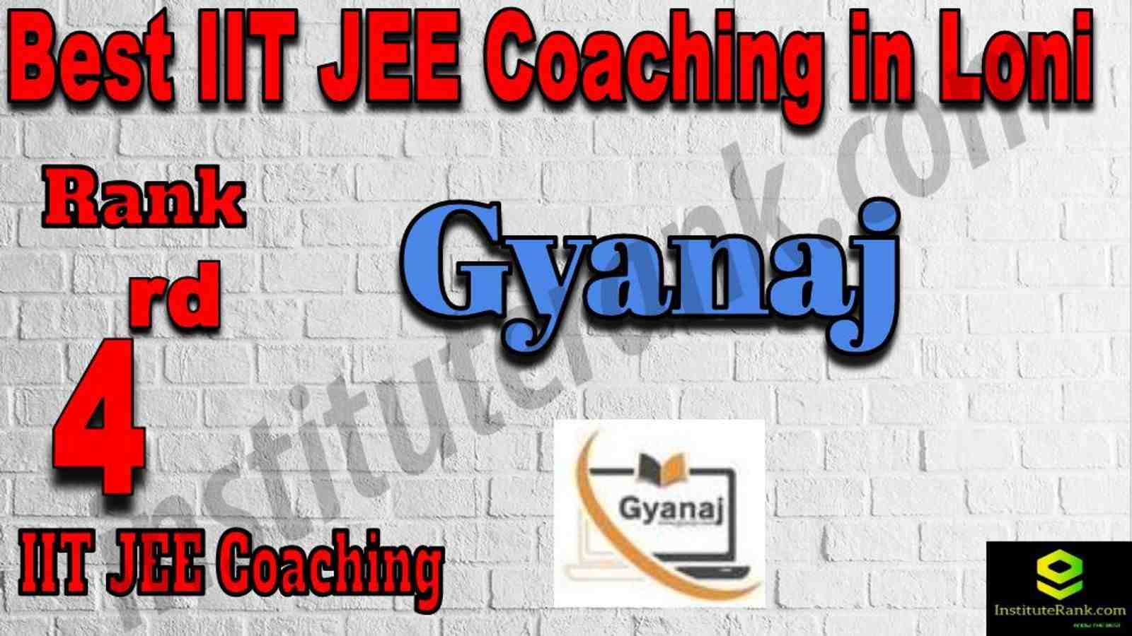 4th Best IIT JEE Coaching in Loni