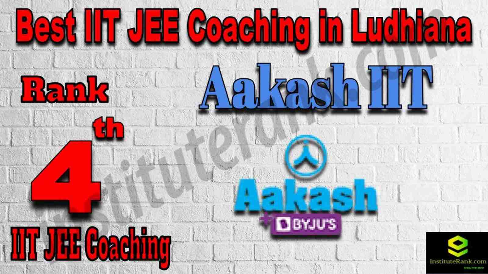 4th Best IIT JEE Coaching in Ludhiana