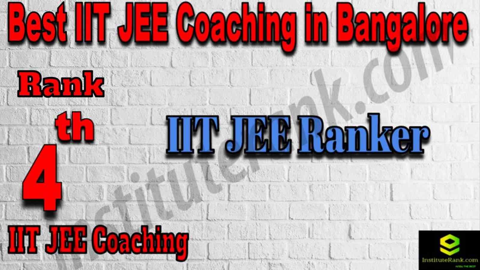 4th Best IIt Jee Coaching in Bangalore