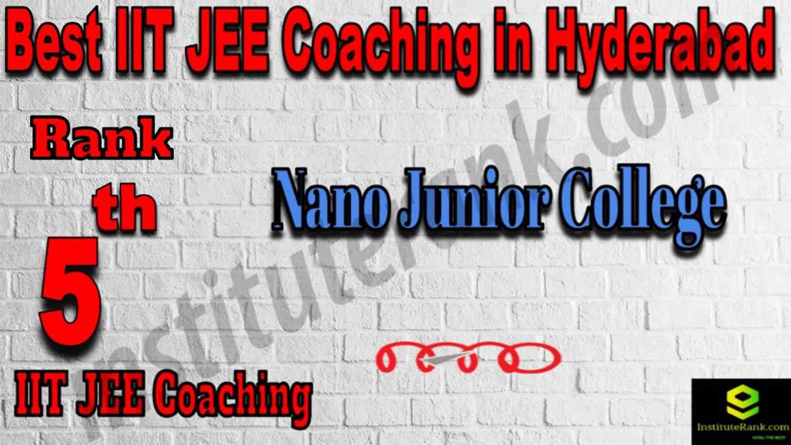 5th Best IIT JEE Coaching in Hyderabad