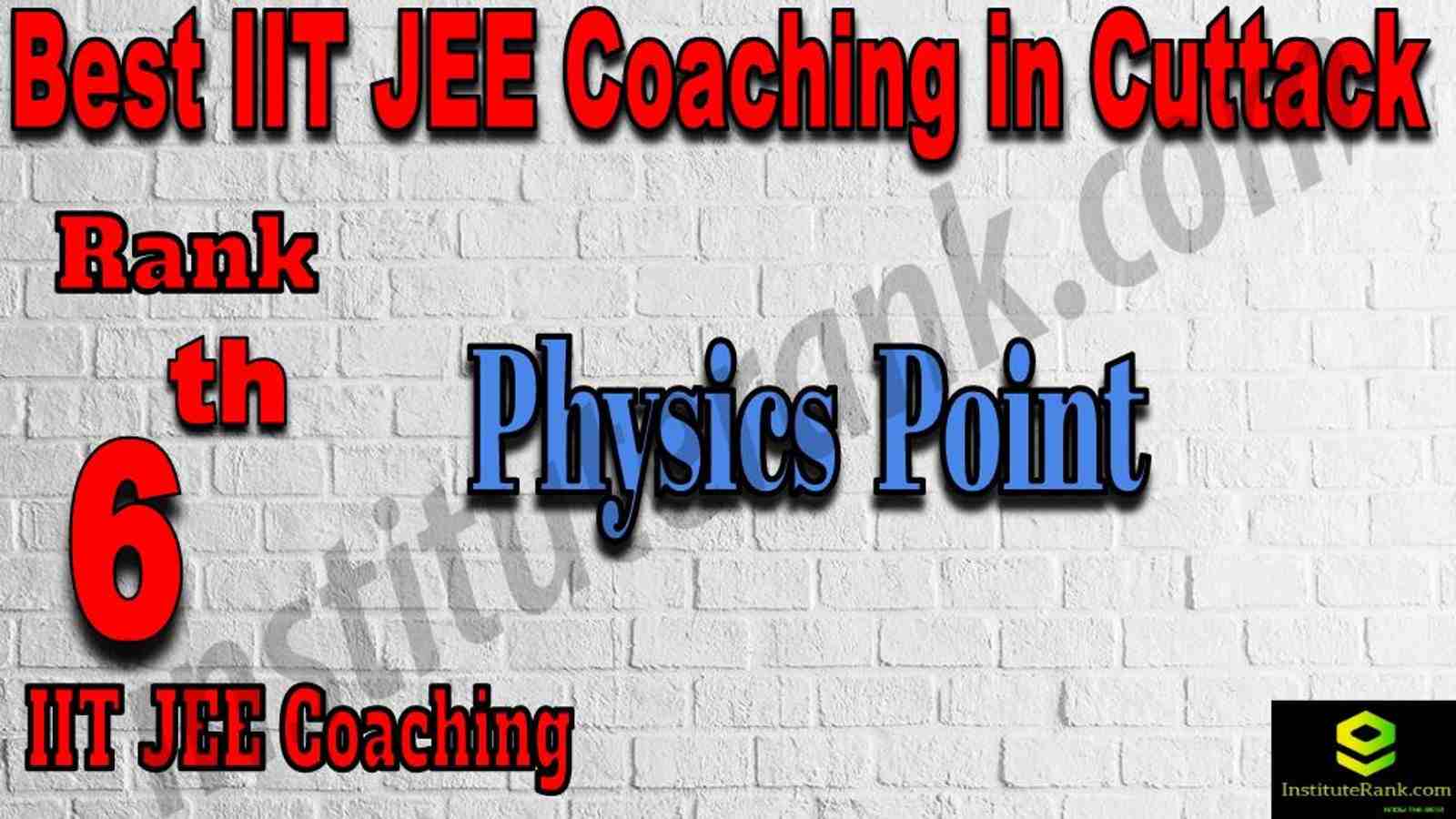 6th Best IIT JEE Coaching in Cuttack