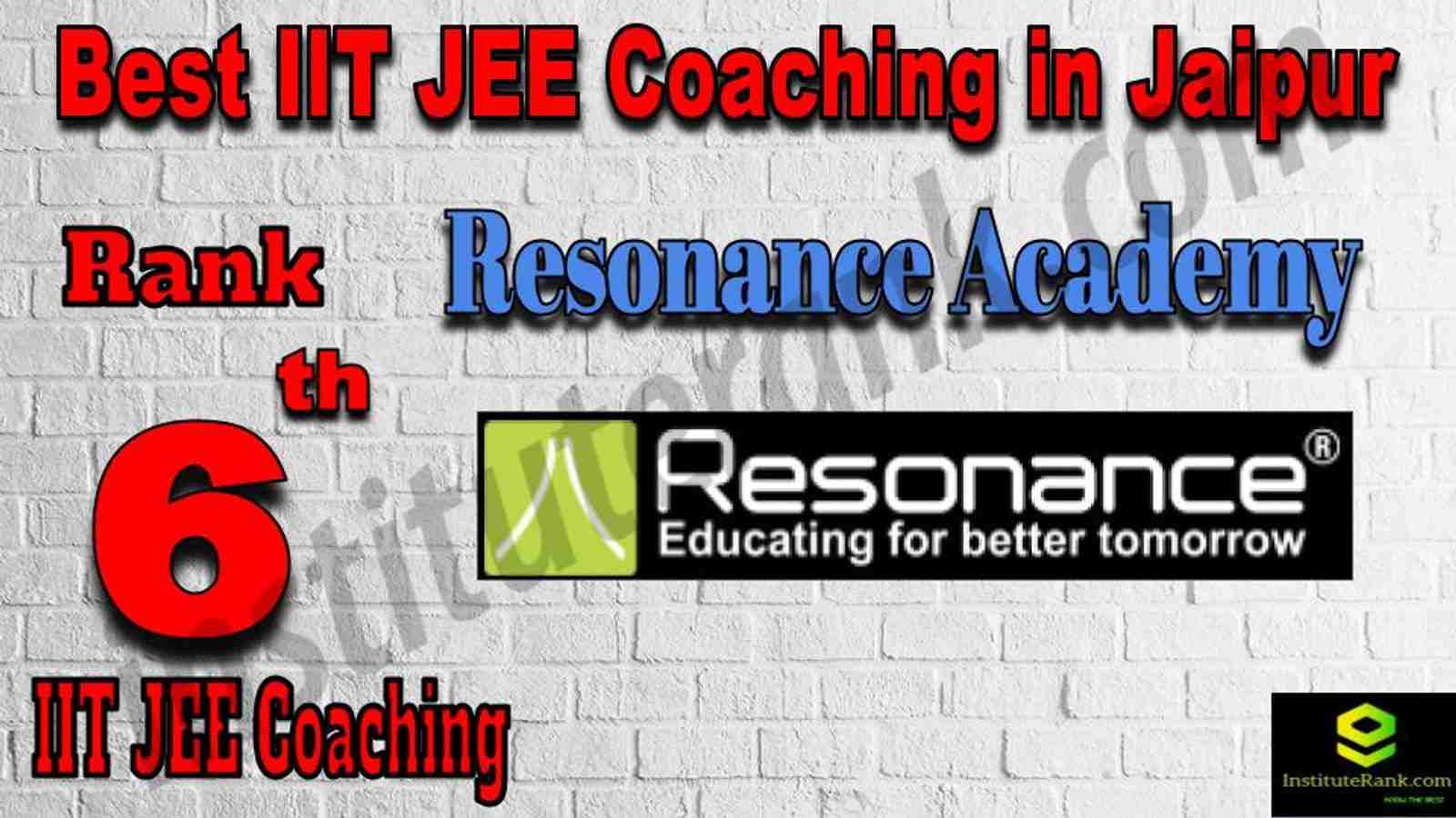 6th Best IIT JEE Coaching in Jaipur
