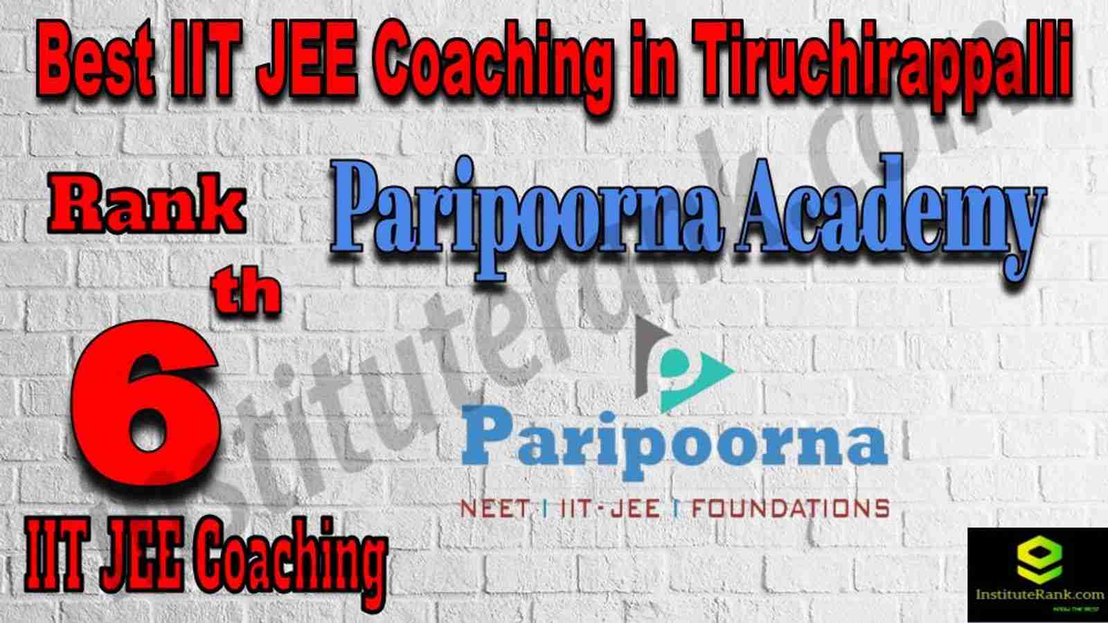 6th Best IIT JEE Coaching in Tiruchirappalli
