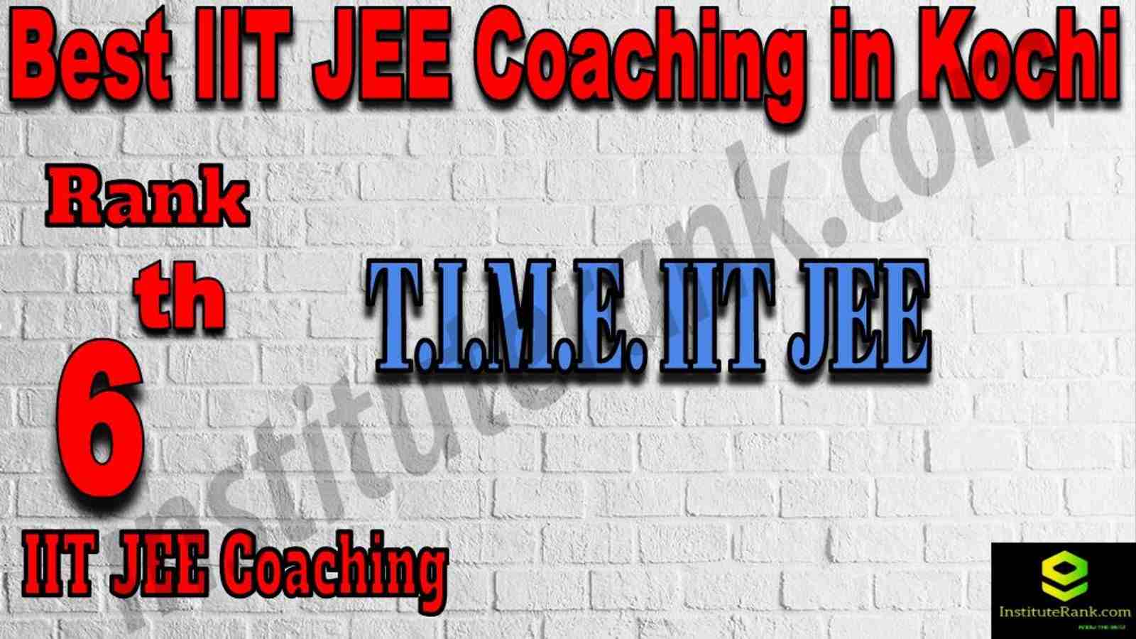 6th Best IIT Jee Coaching in Kochi