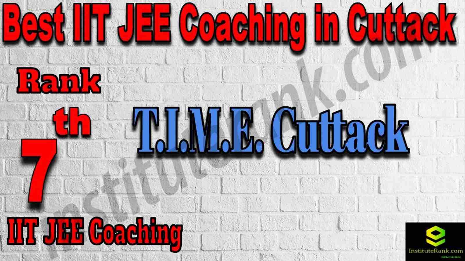 7th Best IIT JEE Coaching in Cuttack