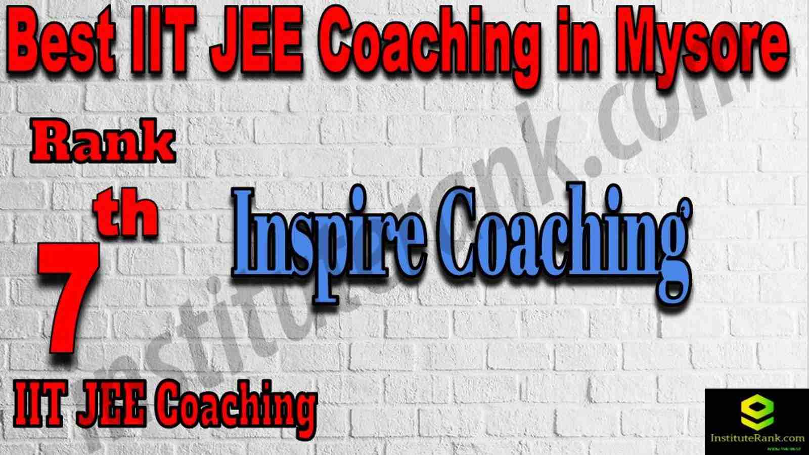 7th Best IIT JEE Coaching in Mysore