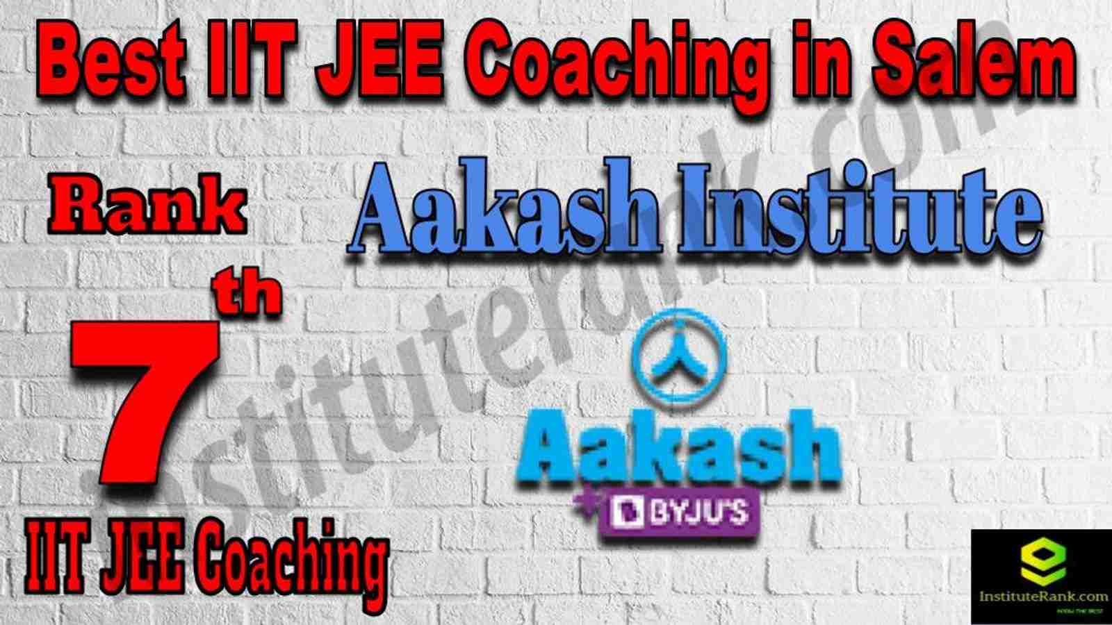 7th Best IIT JEE Coaching in Salem 7th Best IIT JEE Coaching in Salem