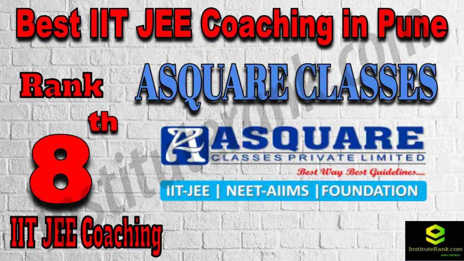 8th Best IIT JEE Coaching in Pune