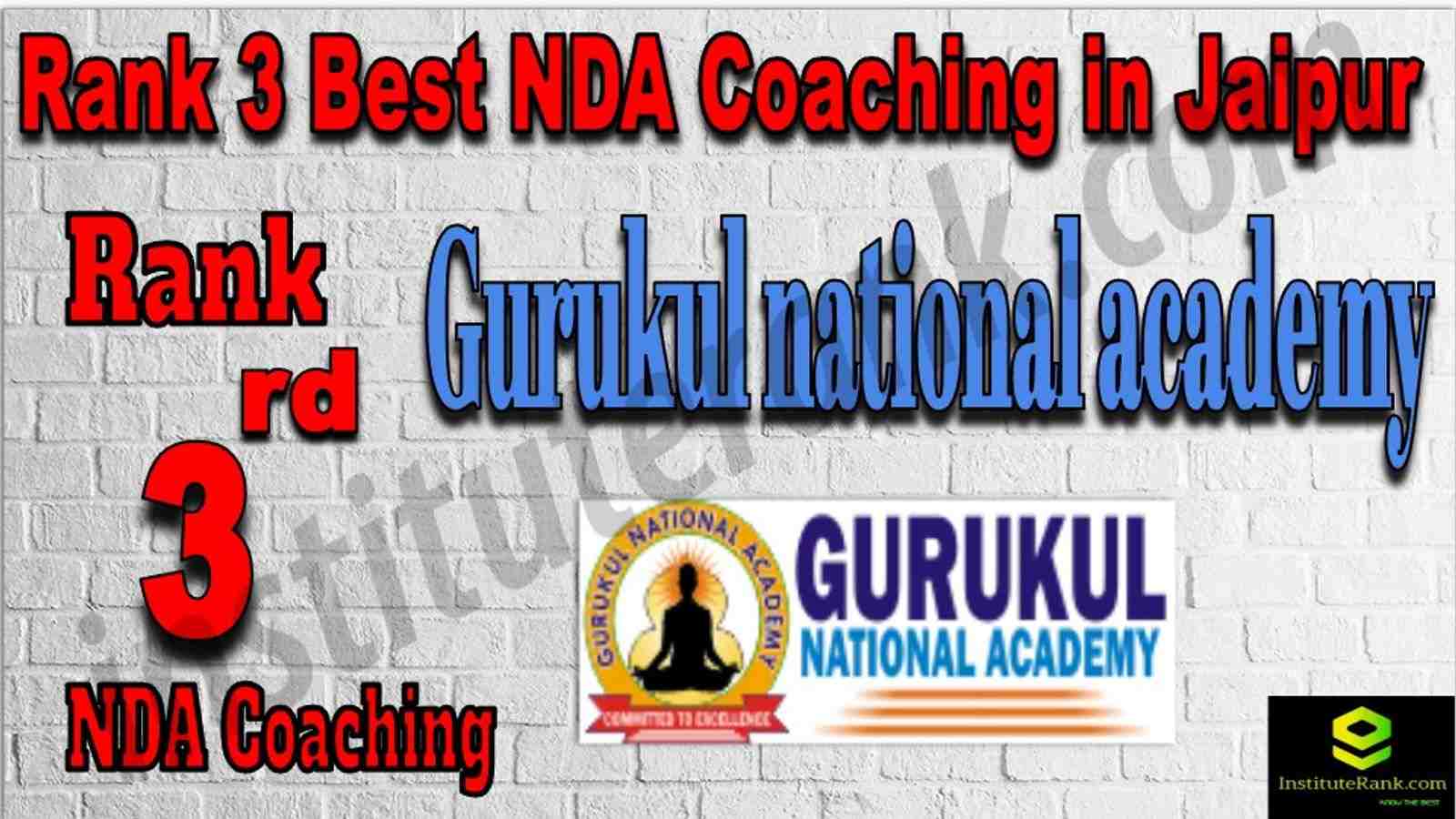 Rank 3. NDA Coaching in Jaipur