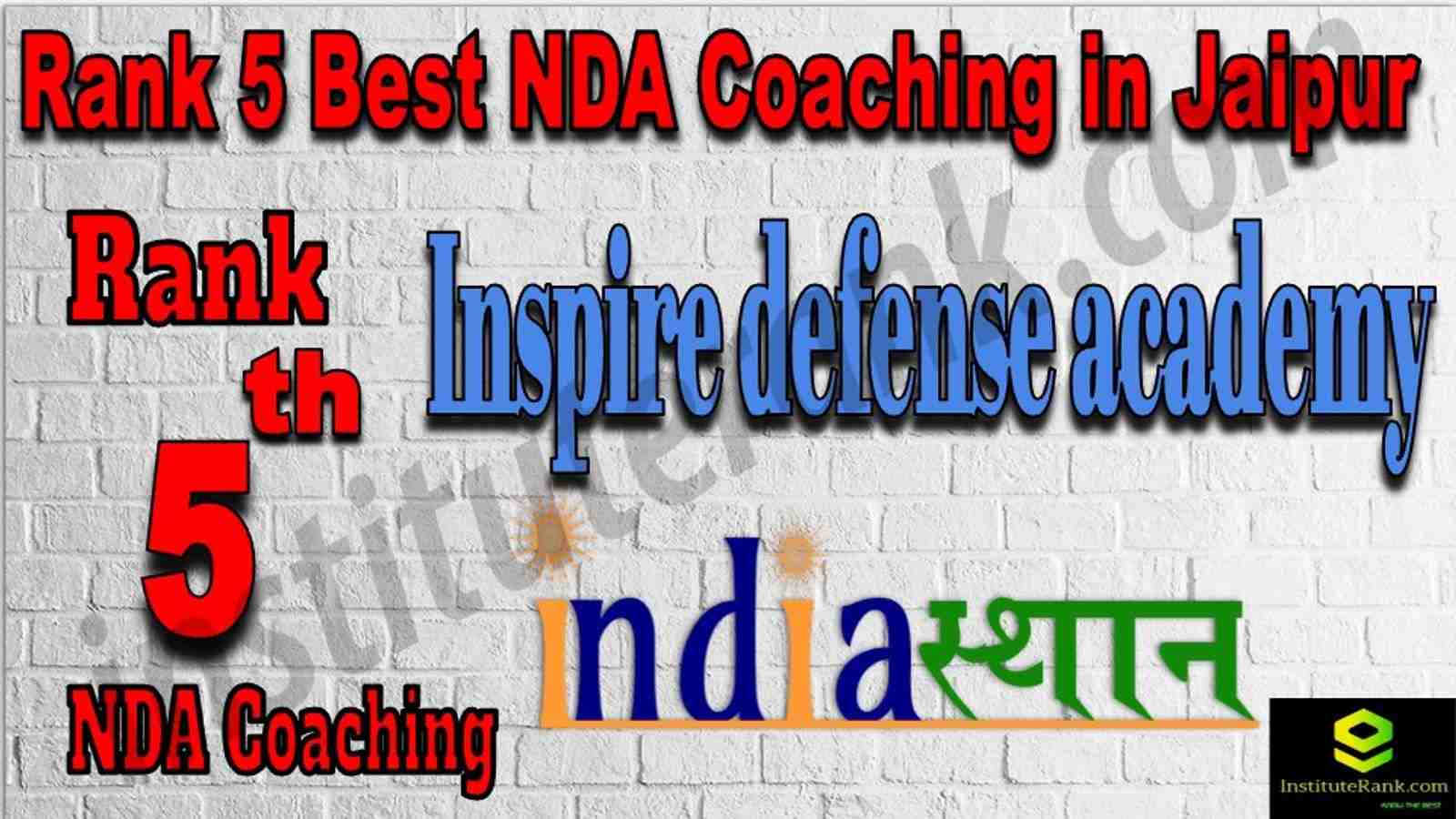 Rank 5. NDA coaching in Jaipur
