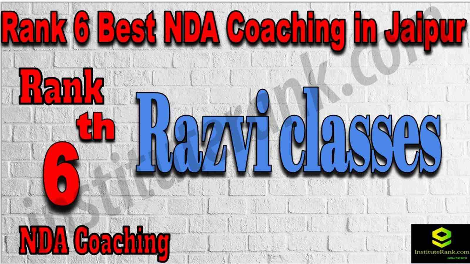 Rank 6. NDA coaching in Jaipur