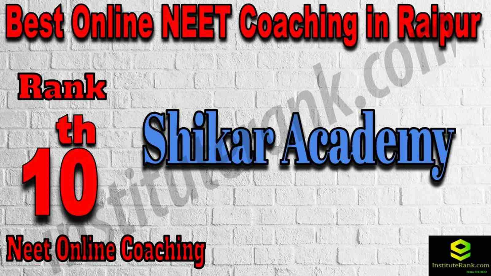 10th Best Online Neet Coaching in Raipur