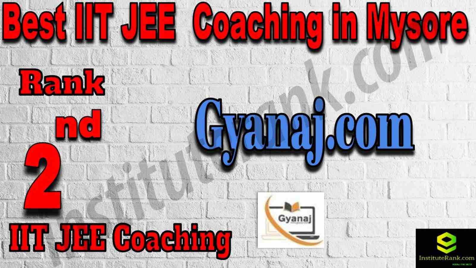 2nd Best IIT JEE Coaching in Mysore