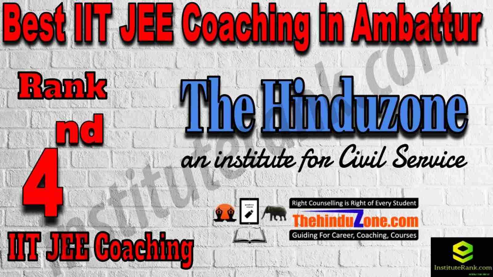 4th Best IIT JEE Coaching in Ambattur