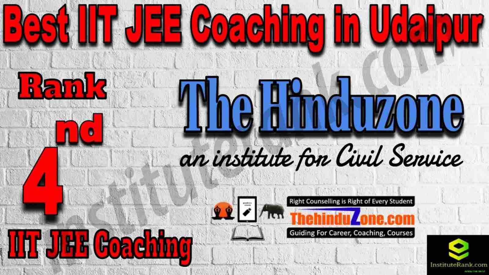 4th Best IIT JEE Coaching in Udaipur