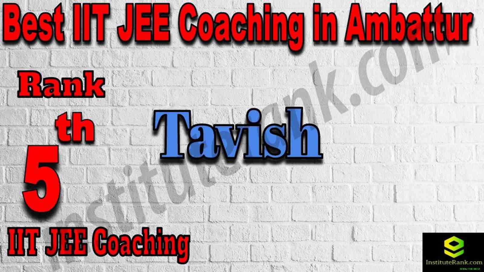 5th Best IIT JEE Coaching in Ambattur