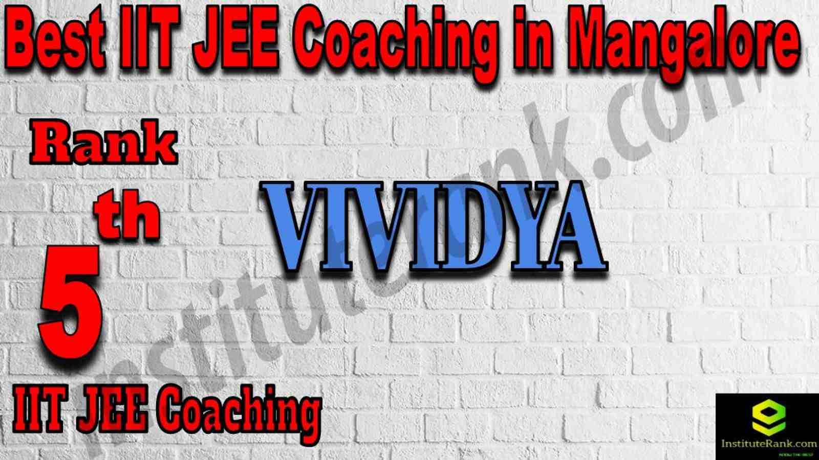 5th Best IIT JEE Coaching in Mangalore