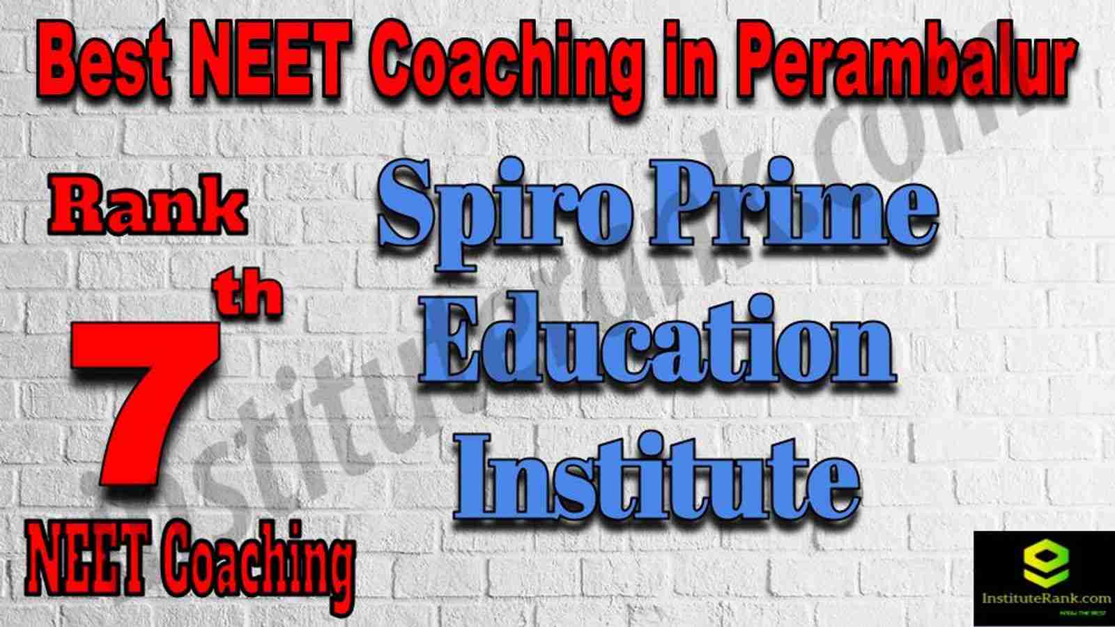 7th Best NEET Coaching in Perambalur