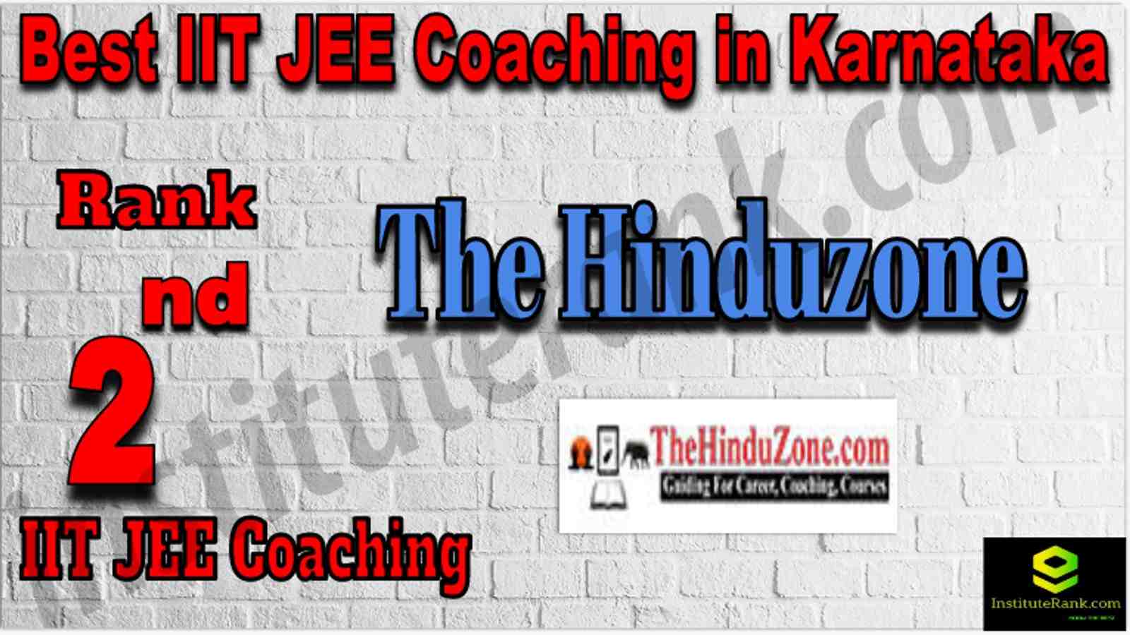 Rank 2nd Best IIT JEE Coaching in Karnataka