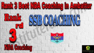Rank 3. NDA Coaching in Ambattur