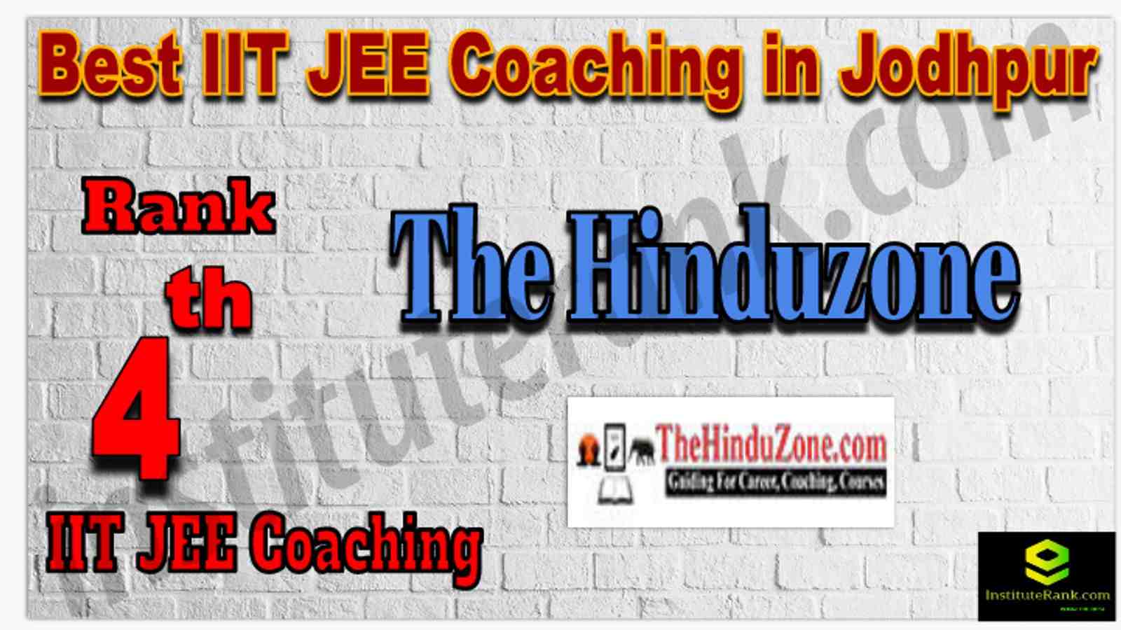 Rank 4th Best IIT JEE Coaching in Jodhpur