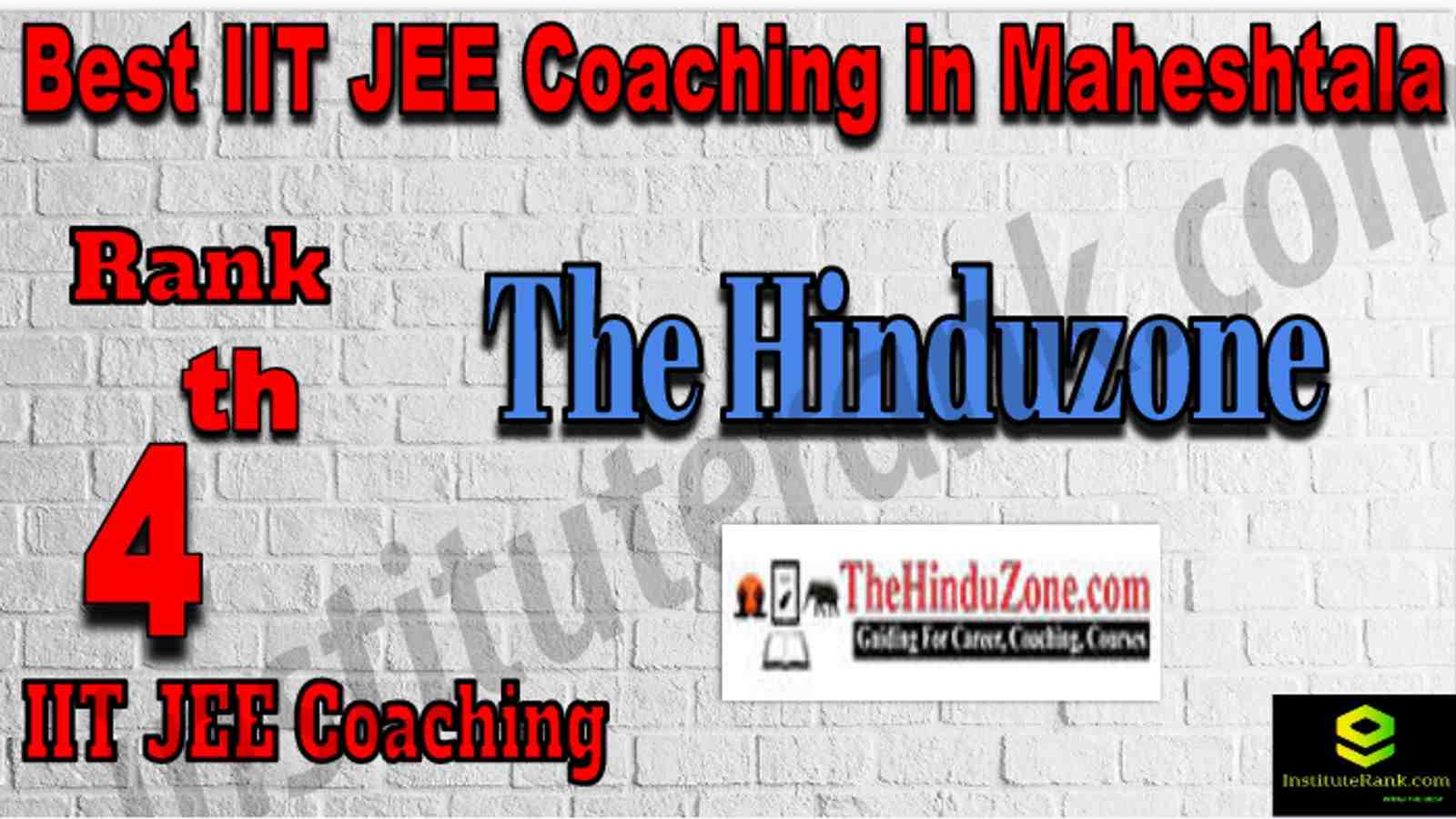 Rank 4th Best IIT JEE Coaching in Maheshtala