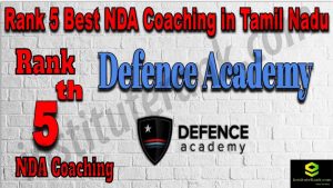 Rank 5. NDA Coaching In Tamil Nadu