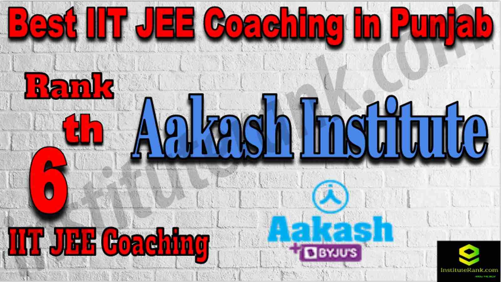 Rank 6th Best IIT JEE Coaching in Punjab