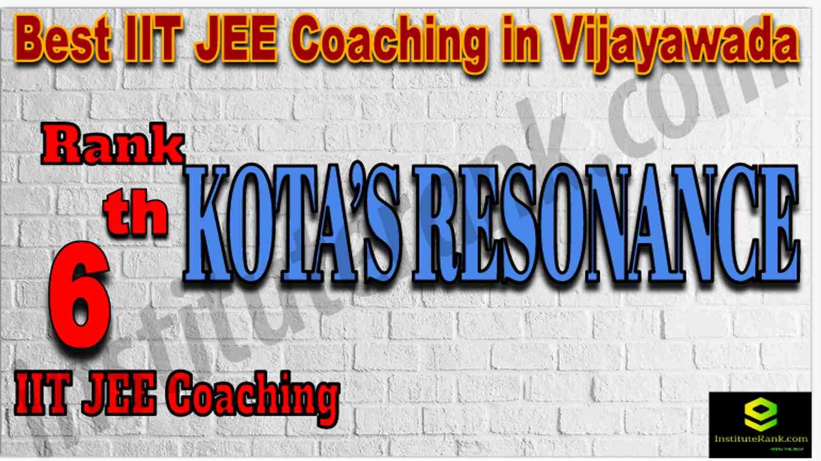 Rank 6th Best IIT JEE Coaching in Vijayawada