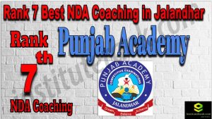 Rank 7. NDA Coaching in Jalandhar