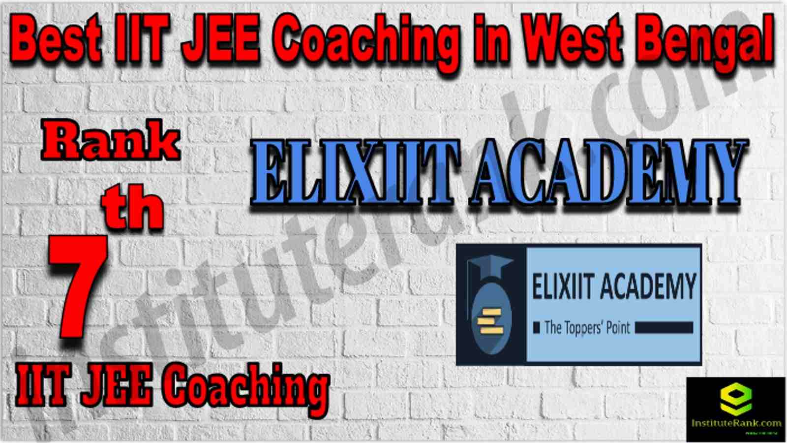 Rank 7th Best IIT JEE Coaching in West Bengal