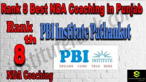 Rank 8. NDA Coaching in Punjab