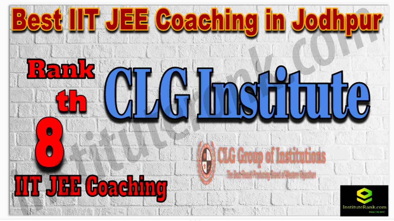 Rank 8th Best IIT JEE Coaching in Jodhpur