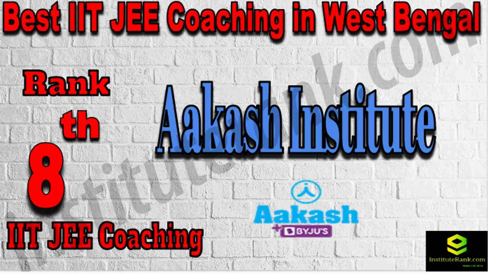 Rank 8th Best IIT JEE Coaching in West Bengal