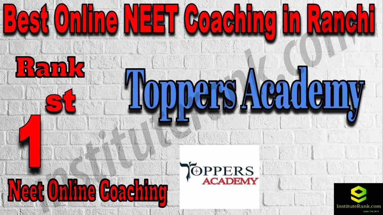 1st Best Online Neet Coaching in Ranchi