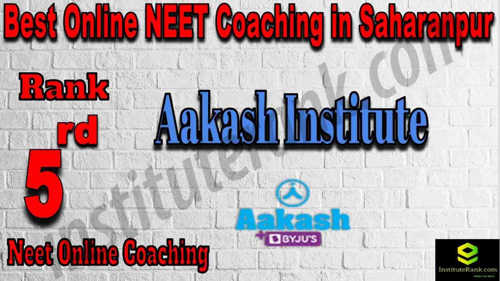 5th Best Online Neet Coaching in Saharanpur