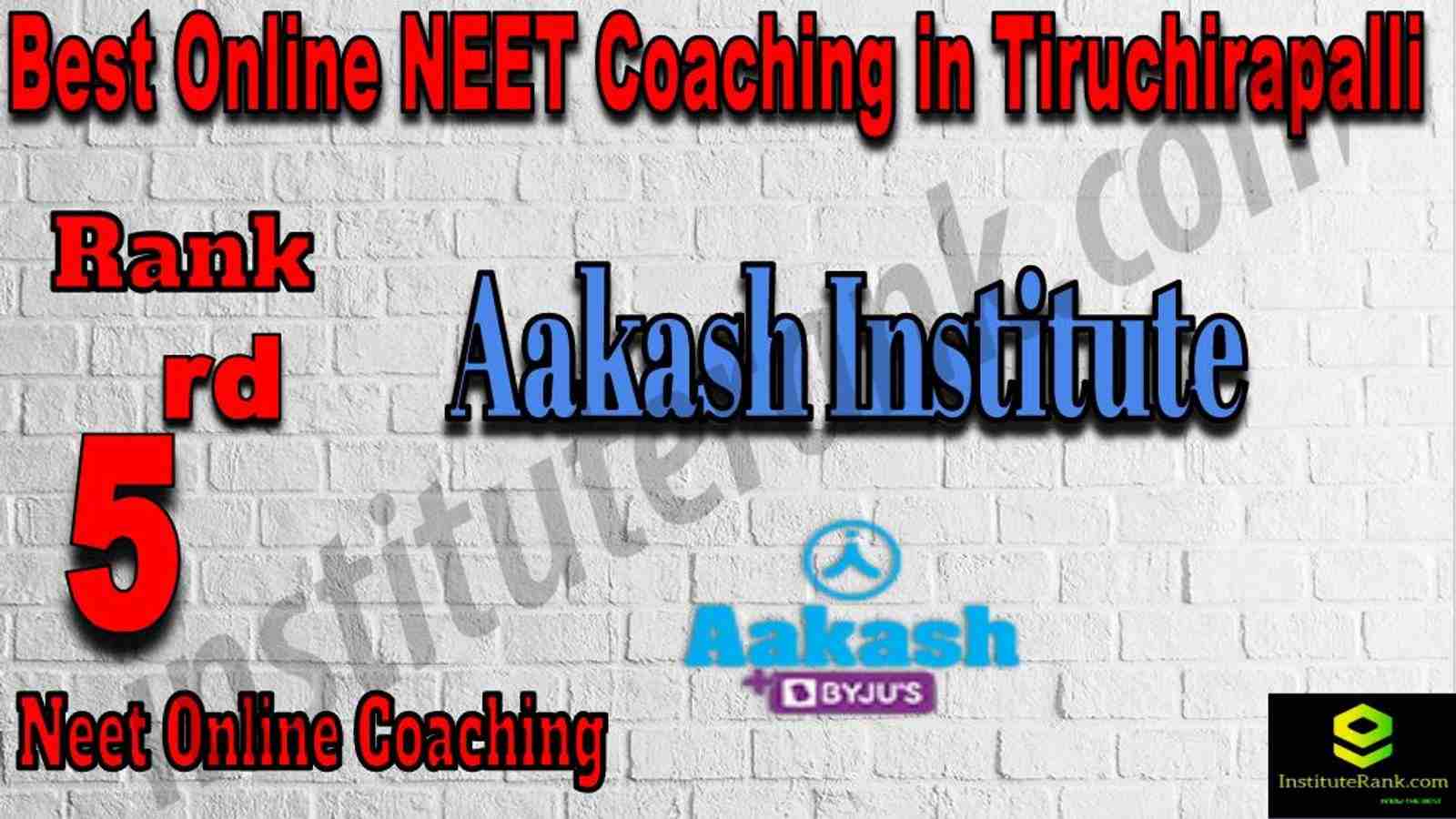 5th Best Online Neet Coaching in Tiruchirapalli
