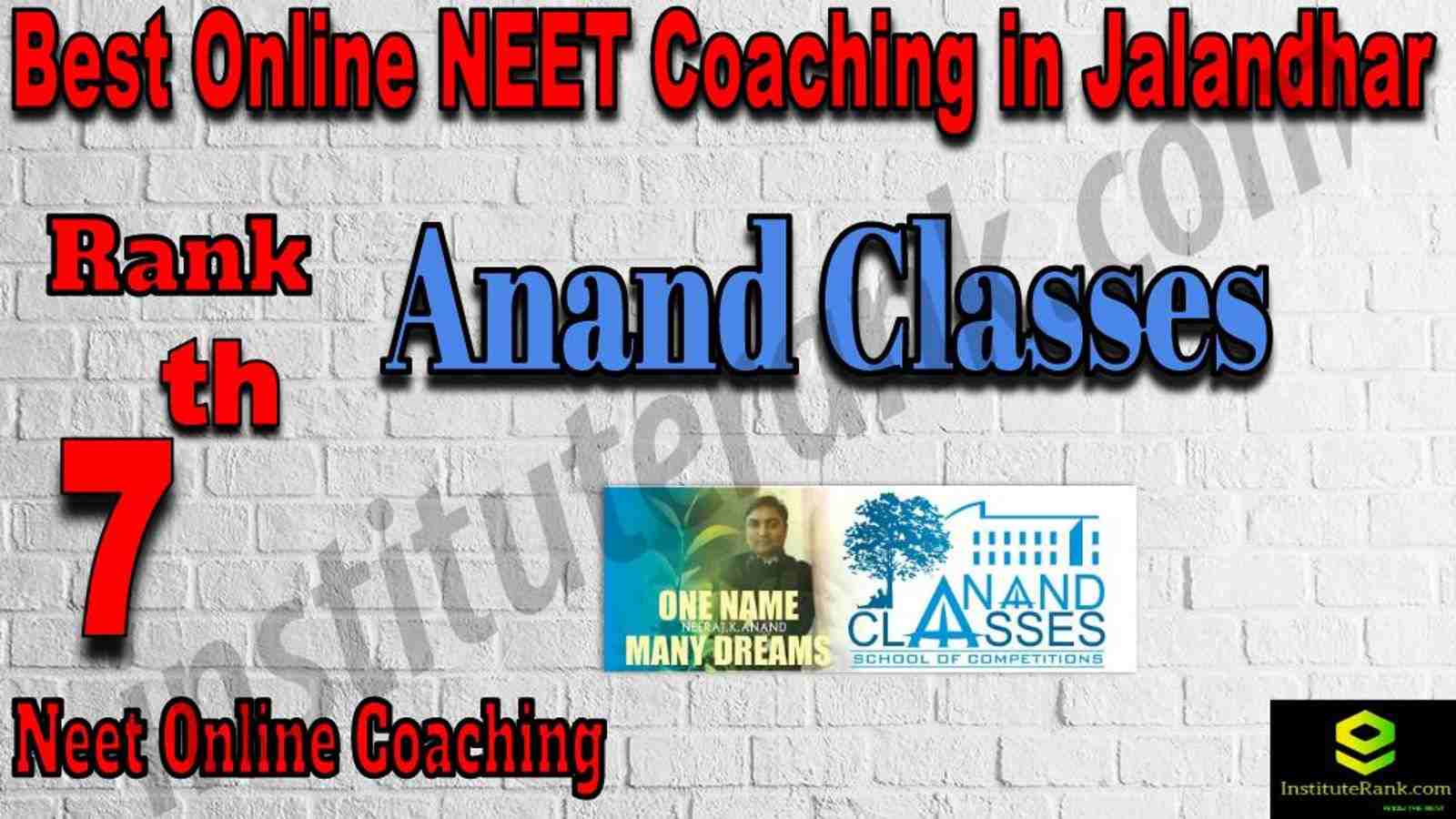 7th Best Online Neet Coaching in Jalandhar