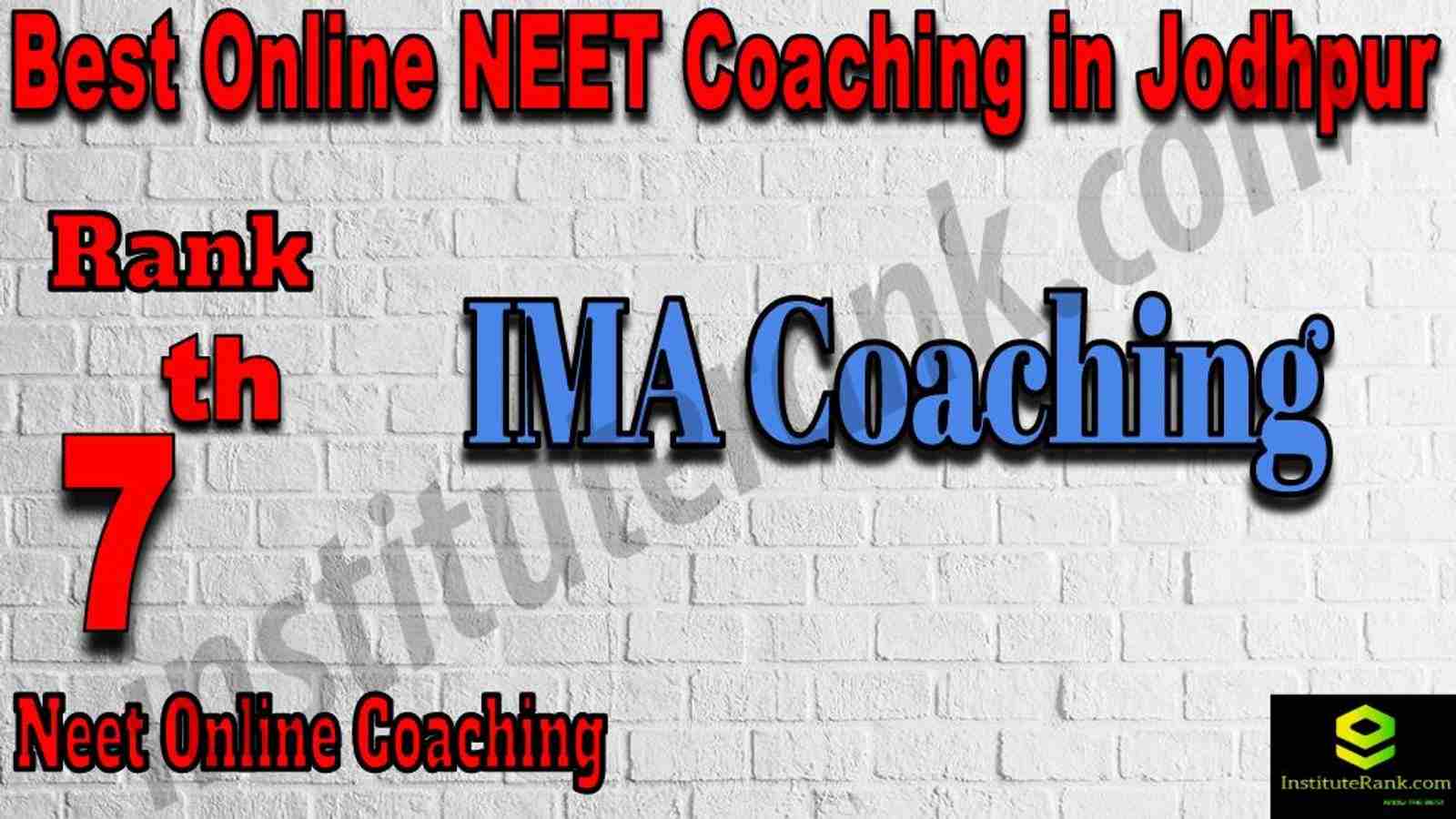 7th Best Online Neet Coaching in Jodhpur