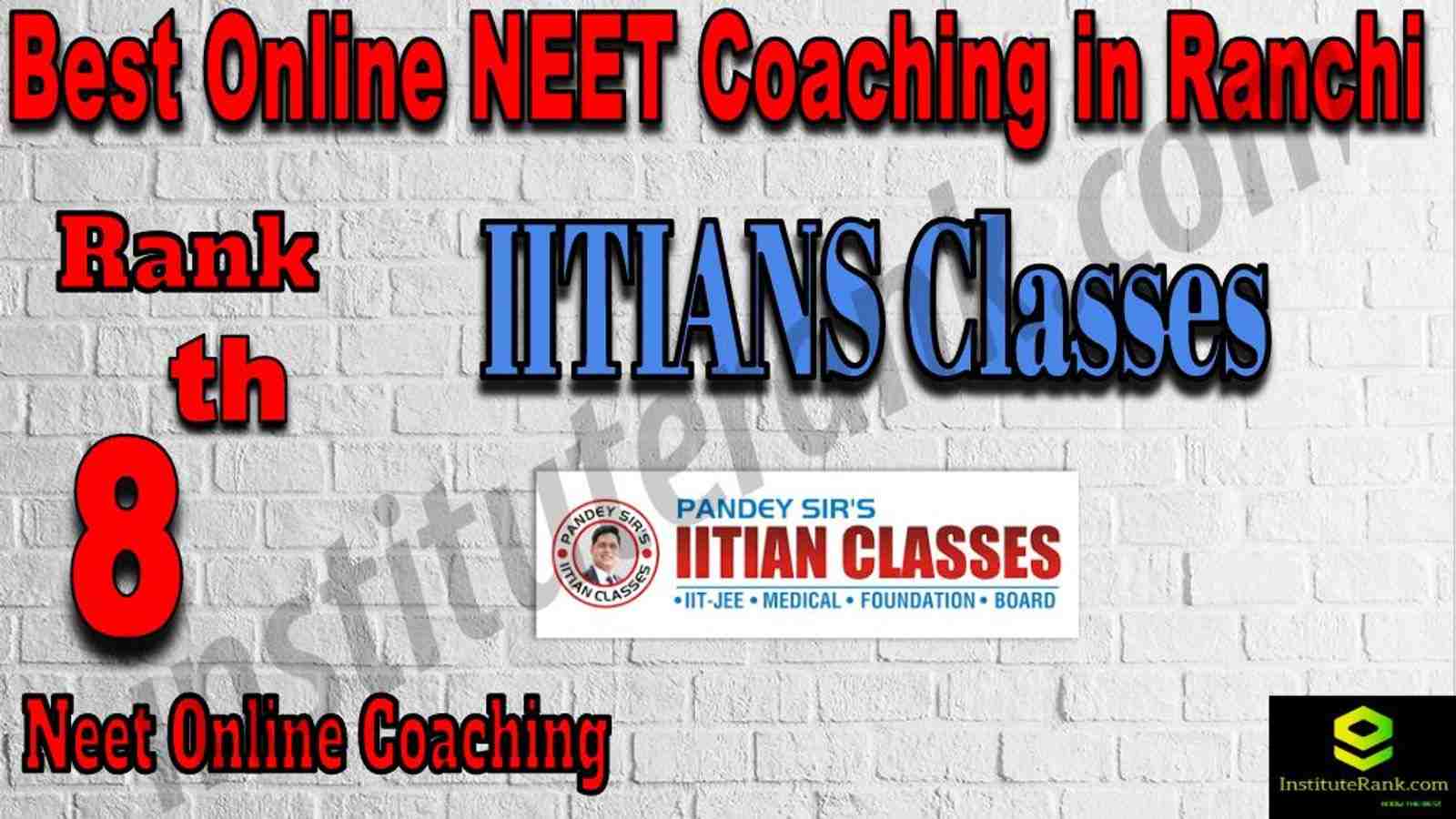 8th Best Online Neet Coaching in Ranchi