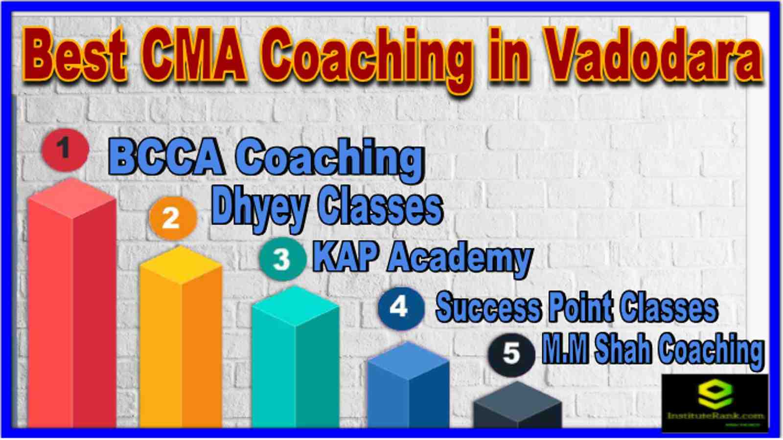 Best CMA Coaching in Vadodara