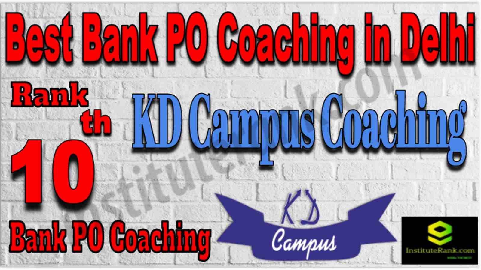 Rank 10 Best Bank PO Coaching in Delhi